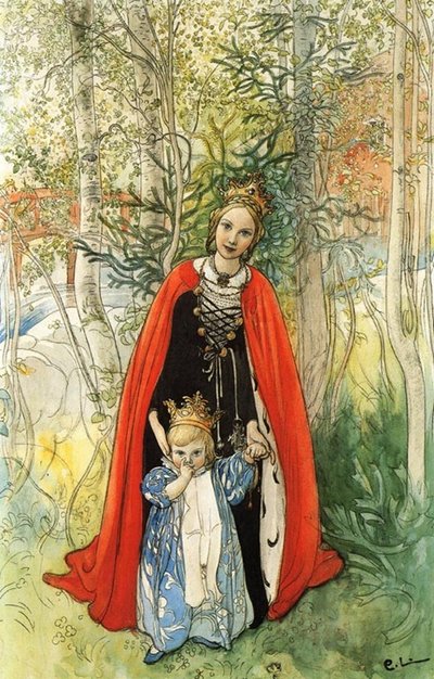 Principessa di primavera da Carl Larsson